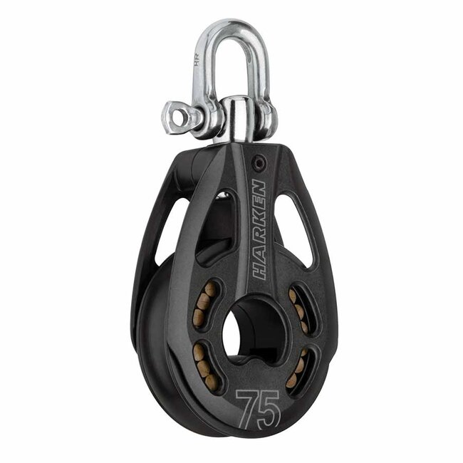 Harken Black Magic 75mm Single Block with Swivel