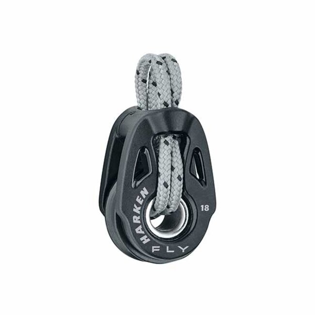Harken Harken Carbo Fly T18 Soft Attach Single Block with Line
