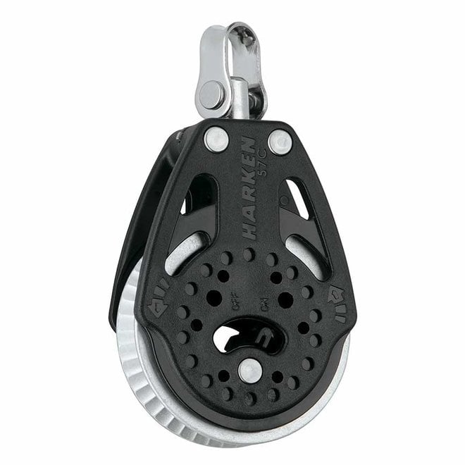 Harken 57mm Carbo Ratchet Block 2x Power Single