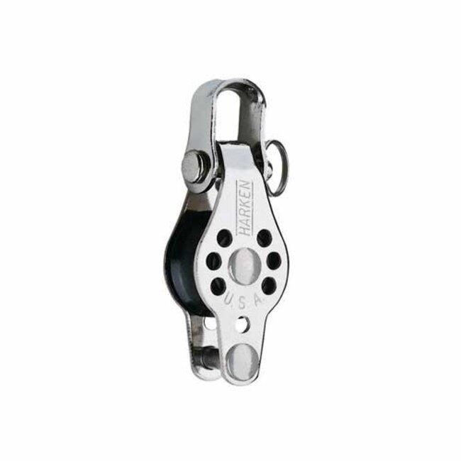 Harken Micro Single Block Fixed Head with Shackle and Becket