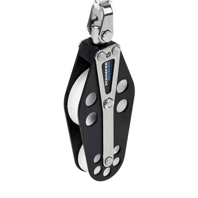 Schaefer Marine Schaefer Series 5 Fiddle Block Aluminum Cheeks Ball Bearing