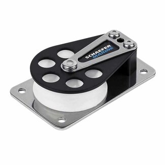 Schaefer Marine Series 5 Cheek Block Delrin Sheave Aluminum Plates