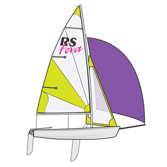 RS Sailing RS Feva Sailboat w Gennaker RS Sailing RS Feva Sailboat w Gennaker