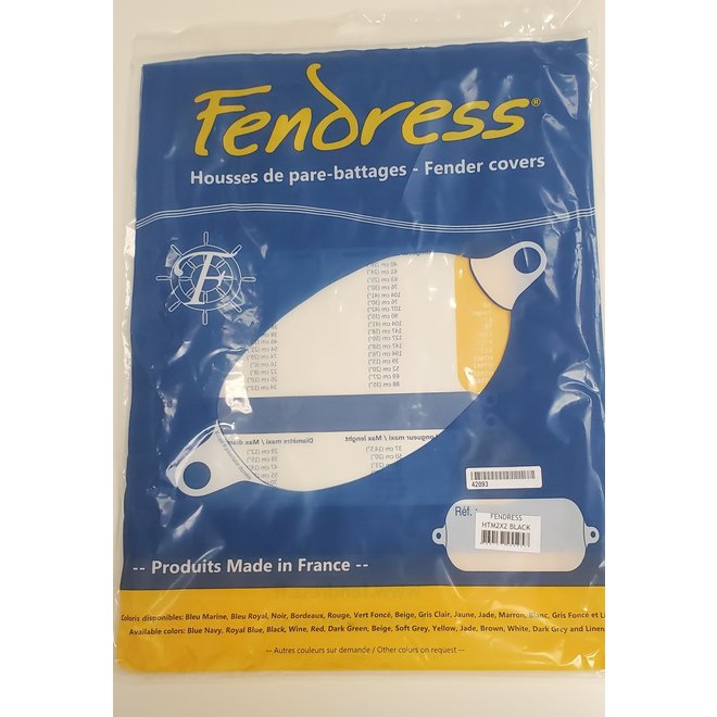 Fendress Black Fender Cover Pair 8