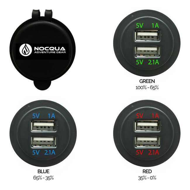 Nocqua Nocqua Dual Port USB adapter