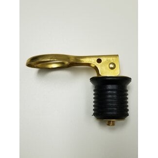Attwood Drain Plug with Snap Handle Brass