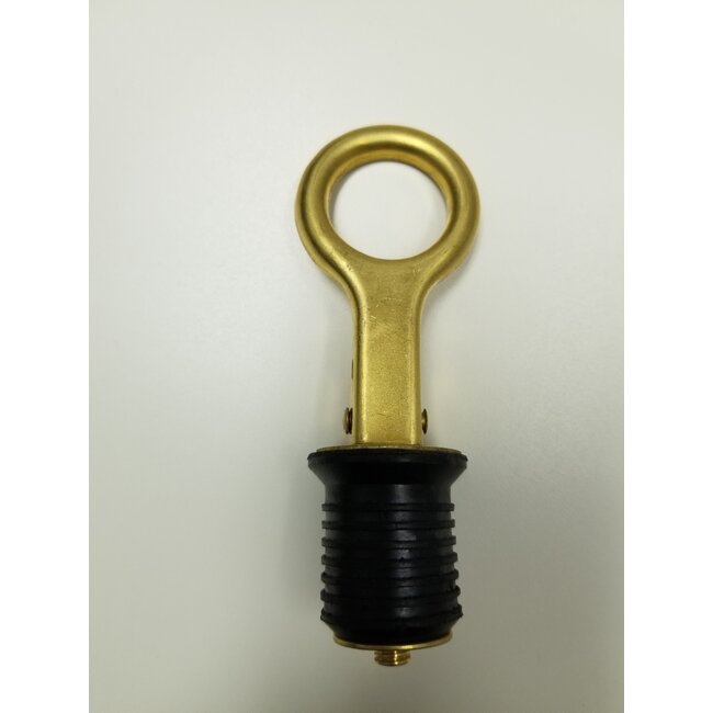 Attwood Drain Plug with Snap Handle Brass