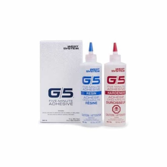 West G5 2-Part Adhesive 5 Min Cure 4oz