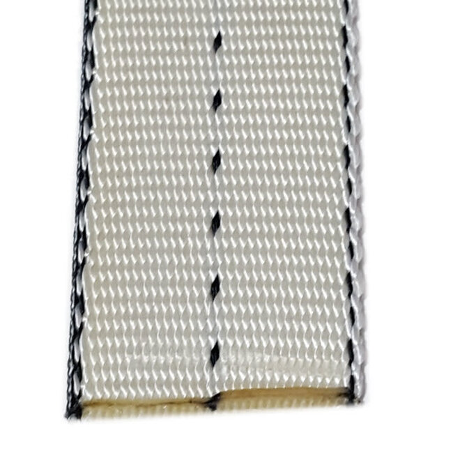 Bainbridge Nylon Webbing 2" White w Tracer Extra Heavy Duty