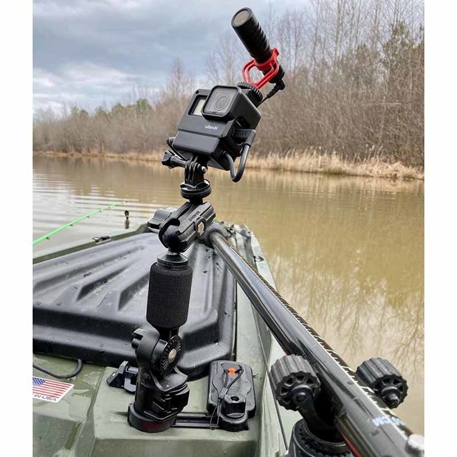 YakAttack Camera Mount | PanFish Portrait Pro, Includes 1/4"-20 mount and GoPro