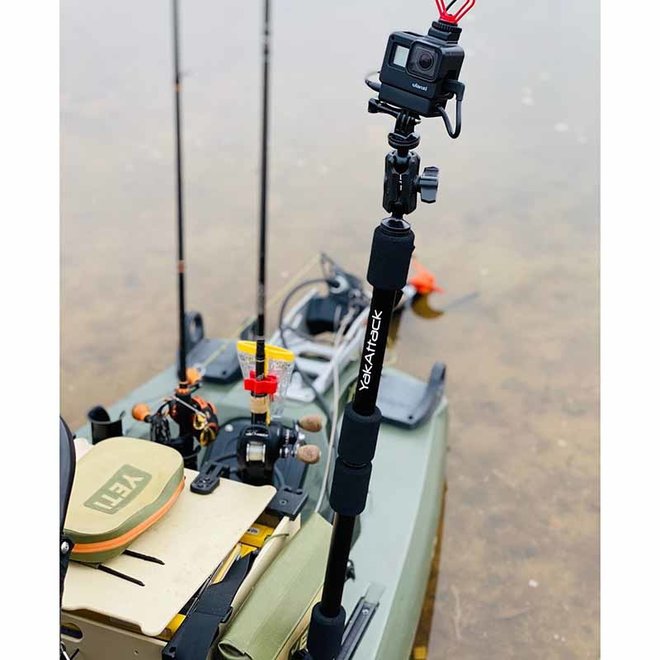YakAttack Camera Mount | PanFish Pro, Includes 1/4"-20 mount and GoPro