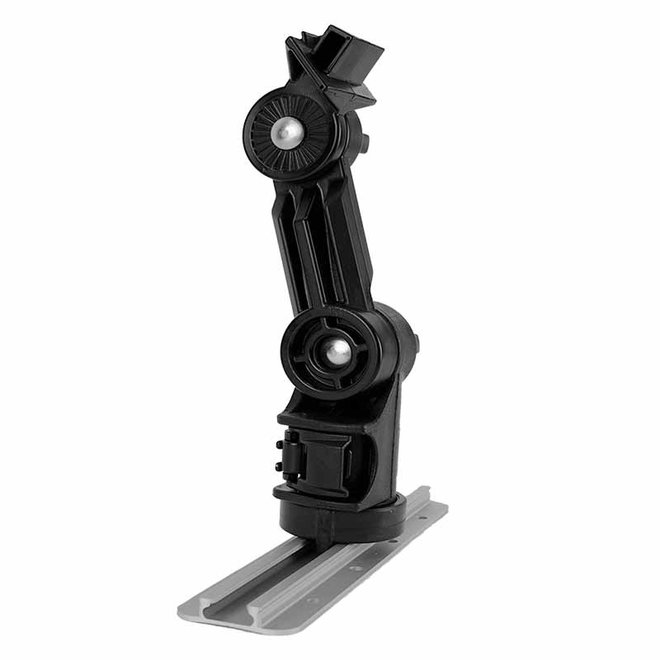 YakAttack Fish Finder Mount for Lowrance Elite/Hook 3,4,5 and Elite Ti 5,7  Replaces Stock Base, Track Mount with extension arm