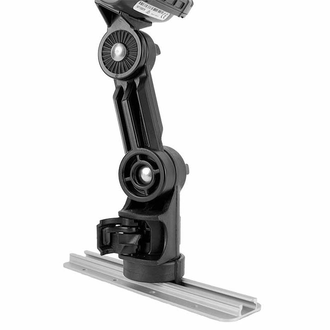 YakAttack Fish Finder Mount for Lowrance Elite/Hook 3,4,5 and Elite Ti 5,7  Replaces Stock Base, Track Mount with extension arm