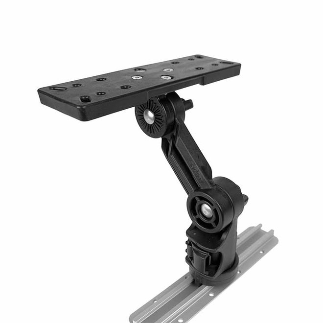 YakAttack Fish Finder Mount | Rectangular Base | LockNLoad Track Mounting System,