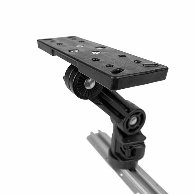 YakAttack Fish Finder Mount | Rectangular Base | LockNLoad Track Mounting System,