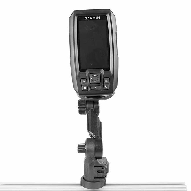 YakAttack Fish Finder Mount | Round Plate | LockNLoad Track Mounting System