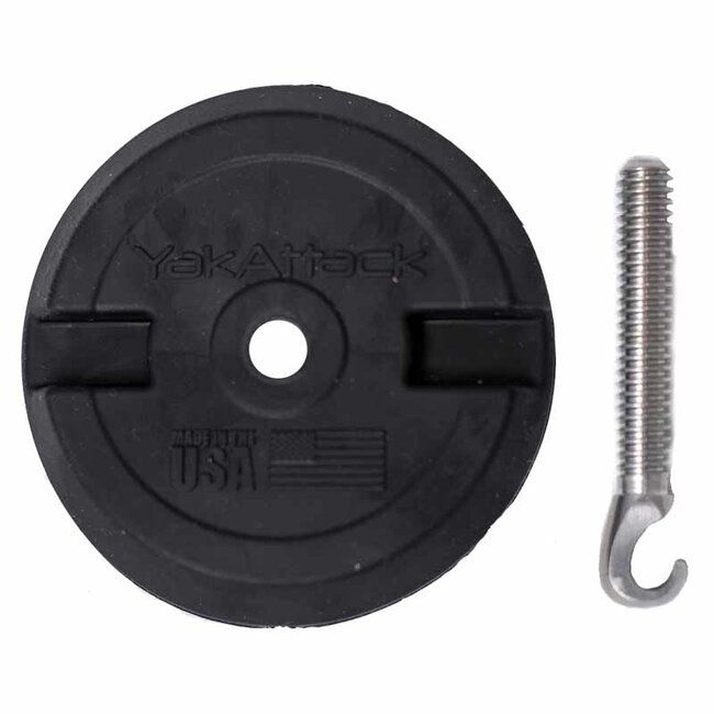 Yak Attack YakAttack Leash Plug Adapter Starter Kit with Base, Compatible with LockNLoad Base