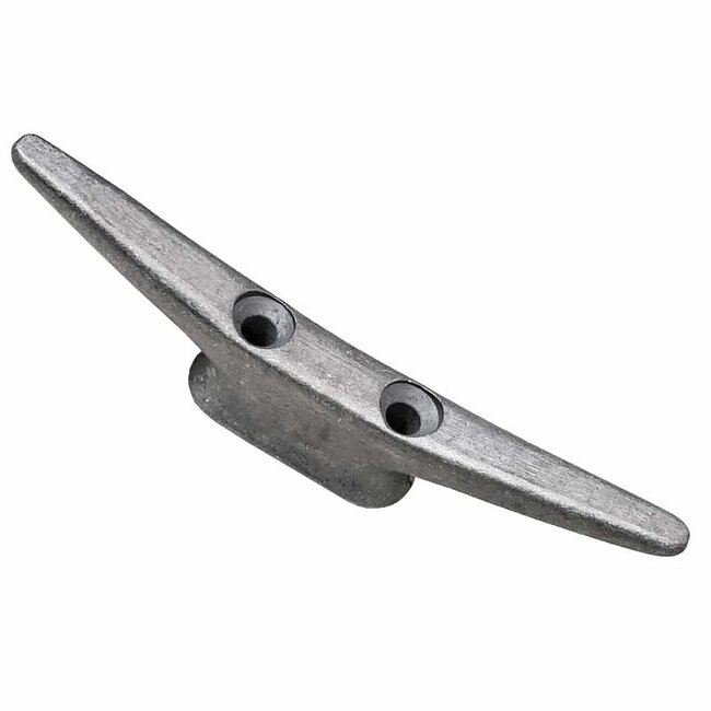 Dock Cleat 10in Aluminum Open Base