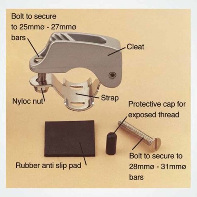 Clamcleat Clamcleat Kite surfing/Furling Bar Cleat