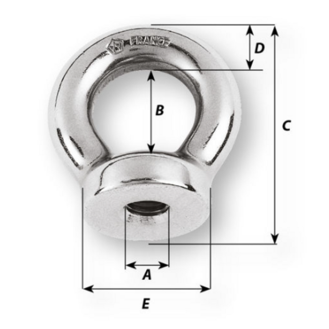 Wichard Stainless Eye Nut 10mm Wichard