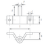 Viadana Hardware Transom Pintle 3/8" pin 1-3/4" length