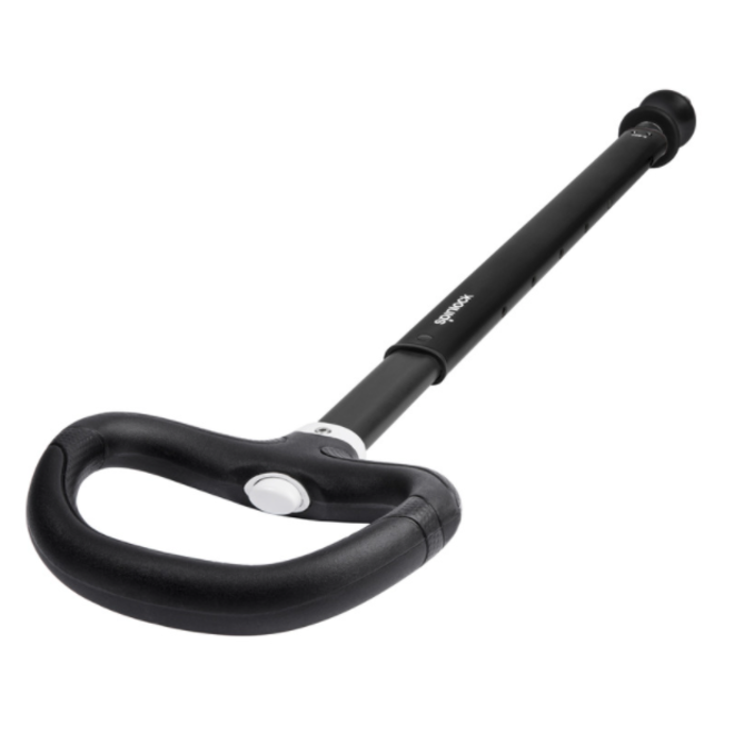 Tiller Extension Asymmetric Handle 900mm Black