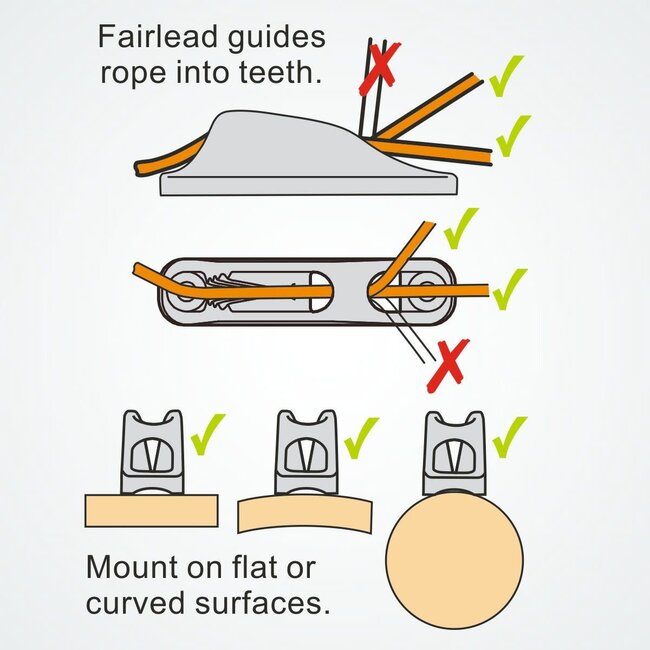 Clamcleat Clamcleat Racing Junior CL211  MKI Jam 3-6mm Aluminum