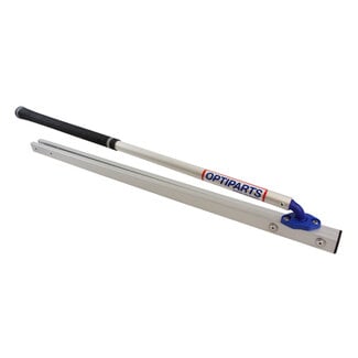 Optiparts Opti Aluminum Tiller, Silver w Std Extension 60cm