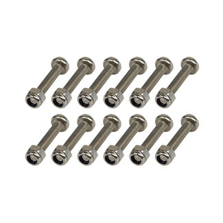 Optiparts Rudder Nuts & Bolts Set of 12