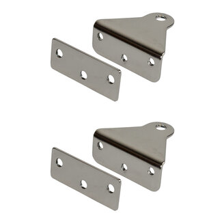 Optiparts Transom Gudgeon Set w Backing Plates Optiparts Transom Gudgeon Set w Backing Plates