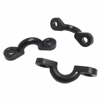 Sea-Lect Pad Eye 3/8 Black Nylon Pop Rivet Mount 6 pk