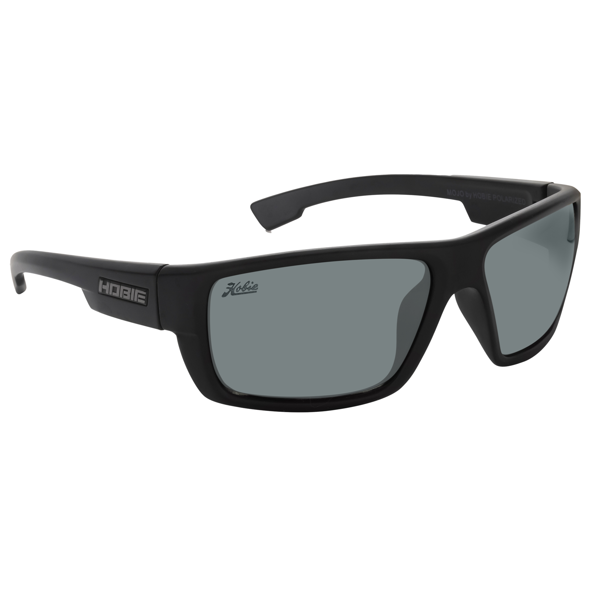 Hobie Baja Polarized Sunglasses Satin Black, Grey Lens Fogh Marine