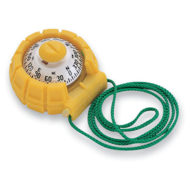 Yellow Handheld Compass