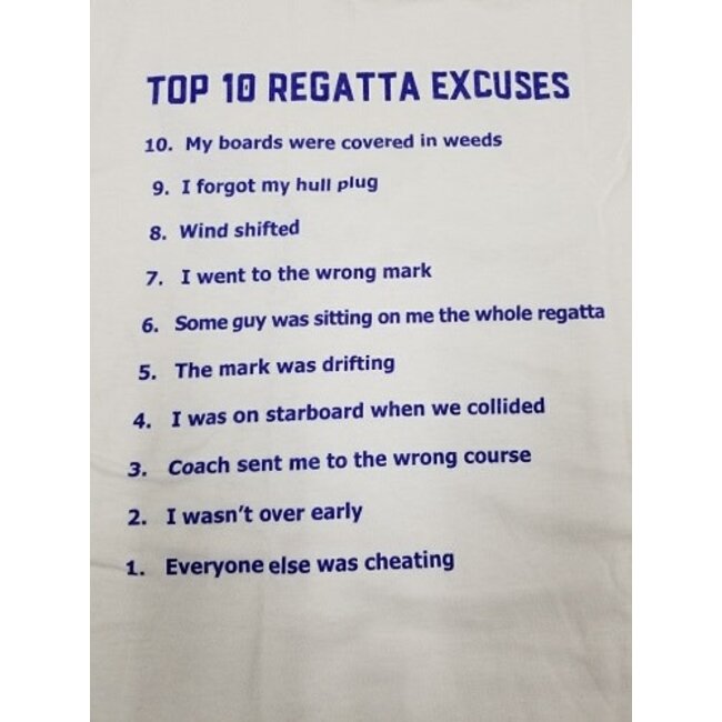 Taylor Made Fogh Marine T Shirt Top 10 Regatta Excuses