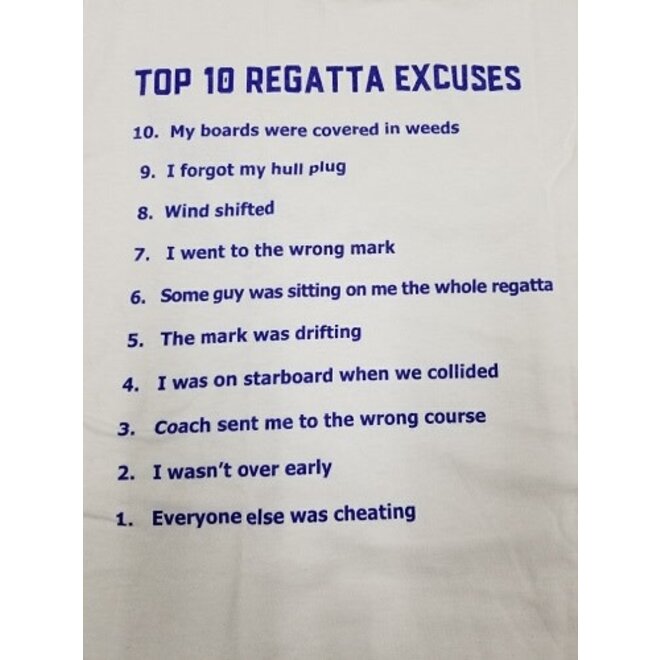 Fogh Marine T Shirt Top 10 Regatta Excuses