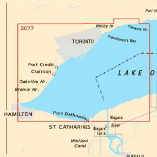 Chart 2077 Western Lake Ontario