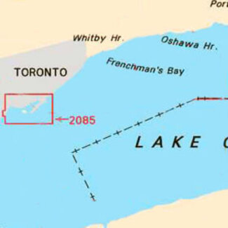 Canadian Hydrographic Serv Chart 2085 Toronto Harbour