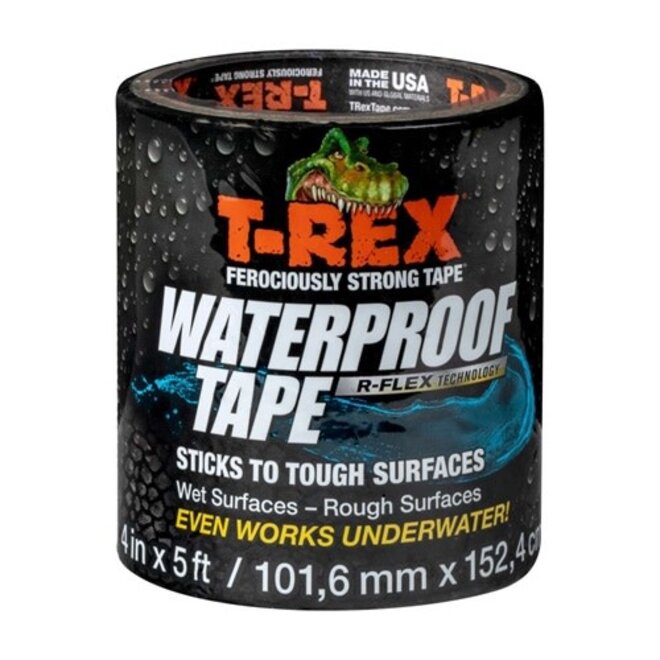 T-Rex Waterproof Tape  Black| 4in x 5ft