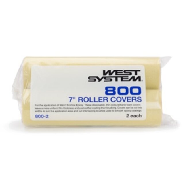 West Systems Epoxy West System 800 7in Foam Roller - 2 pack