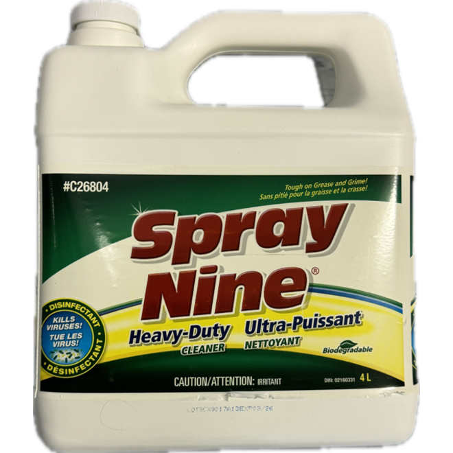 Spray Nine Disinfectant Cleaner 4L