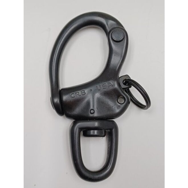 Tylaska CR8 Snap Shackle- Swivel Bail Std. Black Oxide