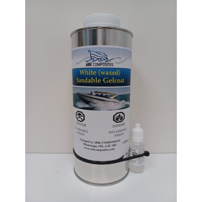 ARK Composites Gelcoat 1L Kit, Liquid with Hardener| Waxed Sandable