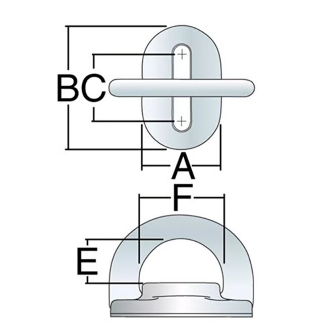 Pad Eye 6mm S/S Folding | Harken