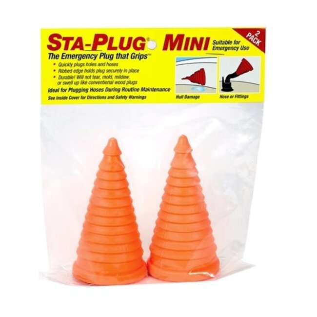 Forespar Forespar Sta-Plug Emergency Soft Plugs Mini | 2/pkg