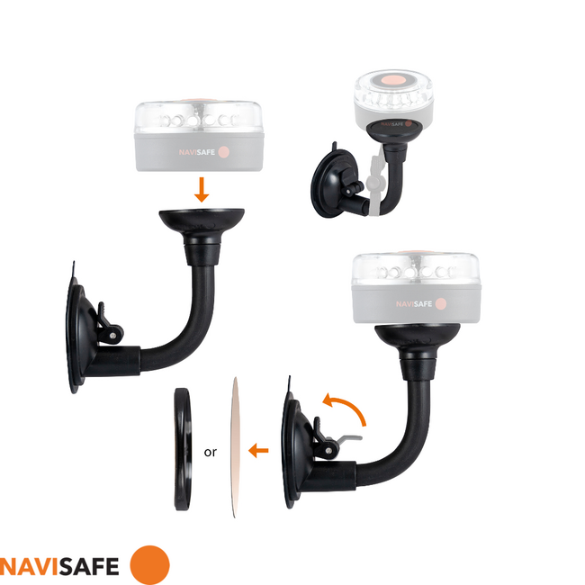 Navisafe NaviSafe Bendable Suction Cup Mount Magnet