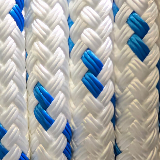 Novabraid 3/16 SLS Yacht Braid Rope White w Tracer