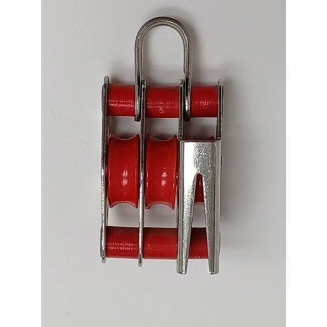 Viadana Hardware Triple Block with v jam 1" Sheave