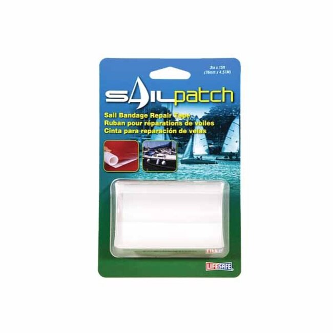 Life Safe Tape Sail Patch Repair Tape | 3in x 15ft | Clear