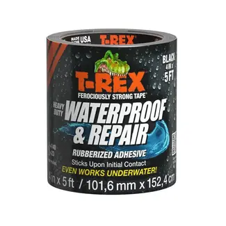 Shurtape Brands T Rex Waterproof Flex Fit White Tape  4" x 5'
