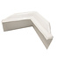 Taylor Made Dock Bumper - Corner White 10x10in